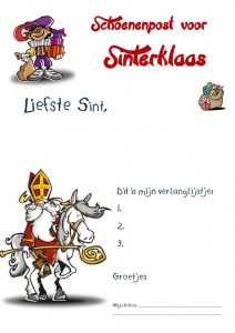 Stuur een brief aan Sinterklaas