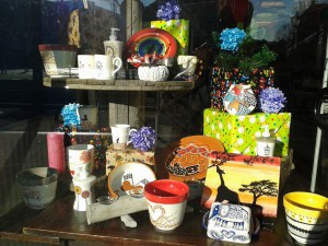 Sinterklaas etalage bij Happy Hands Studios