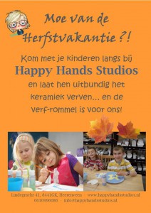 Herfstvakantie Happy Hands Studios verfrommel